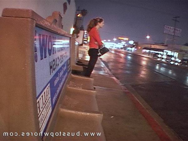 14P Hot camel toe blonde and slutty bus stop brunette get reality cocks stuffed in t