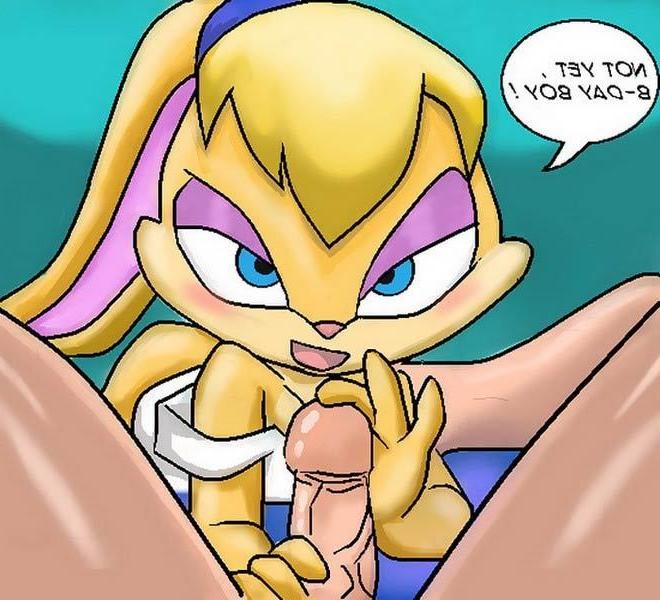 12P Nervous Babs Bunny getting her sweet titties sucked