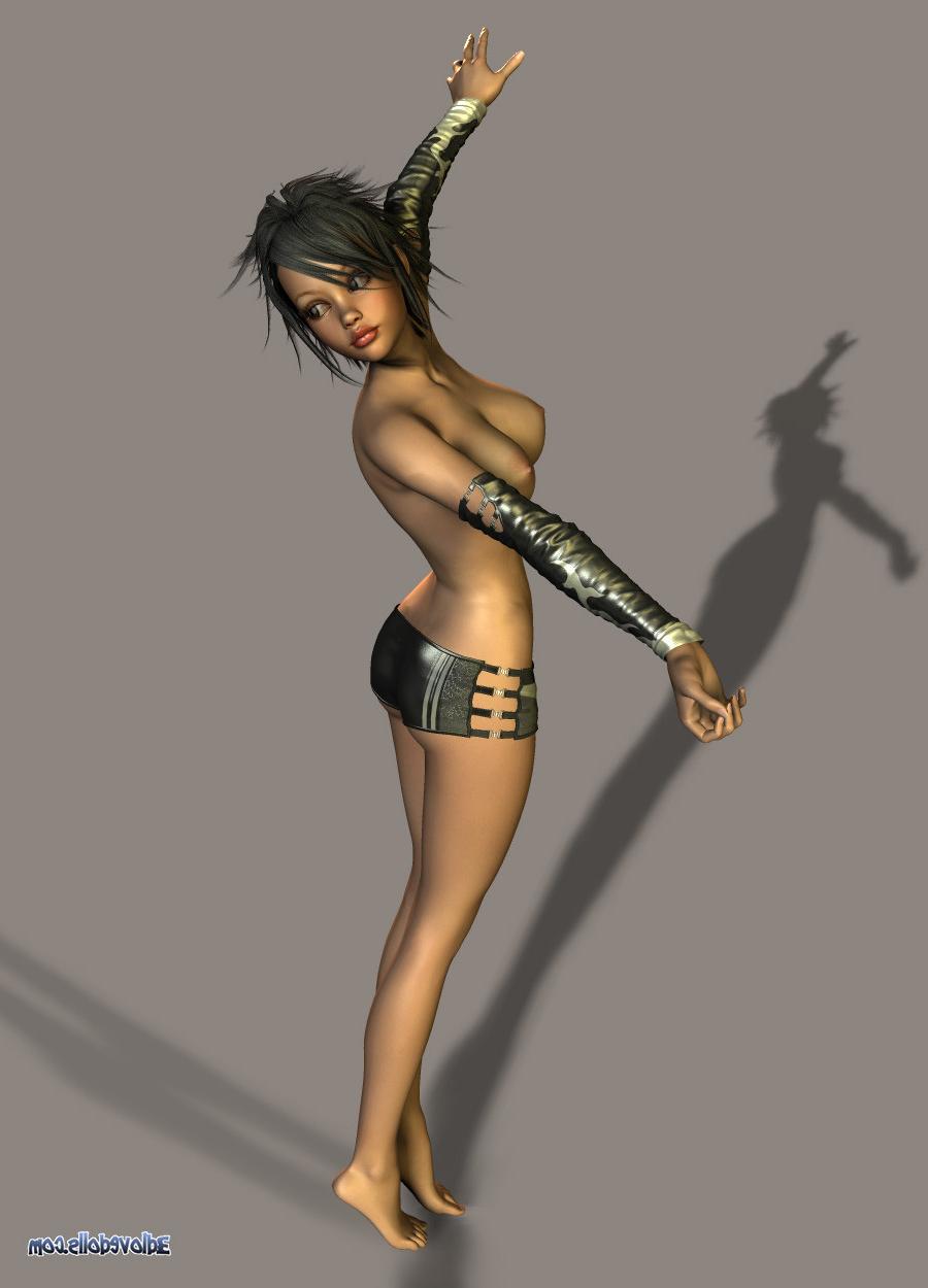 12P 3d Girl in Latex