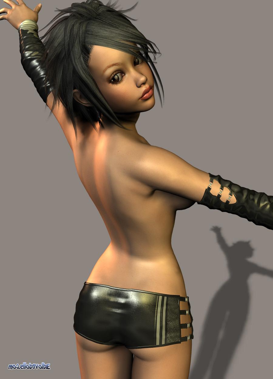 12P 3d Girl in Latex