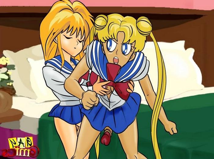 10P Sailor moon shemale