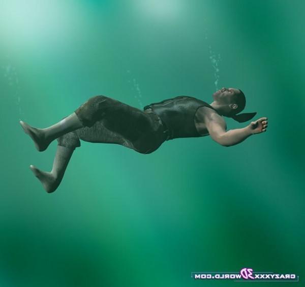 16P Horny mermaid saving sailor then fucking him hard