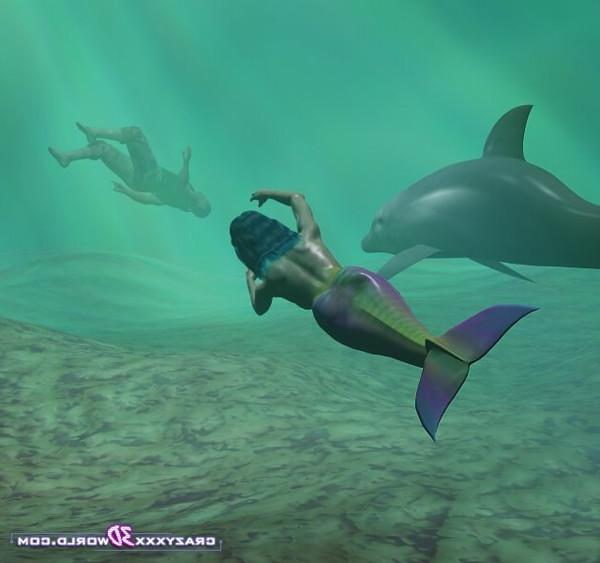 16P Horny mermaid saving sailor then fucking him hard