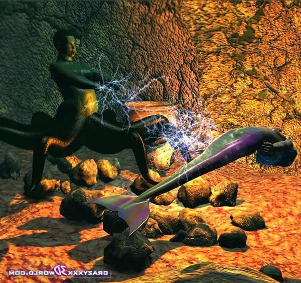 16P Horny mermaid saving sailor then fucking him hard