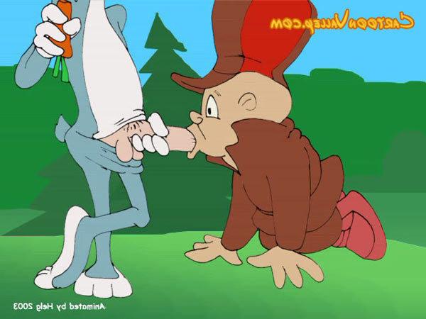 12P Hot Road Runner in a tshirt gives head to skinny Bugs