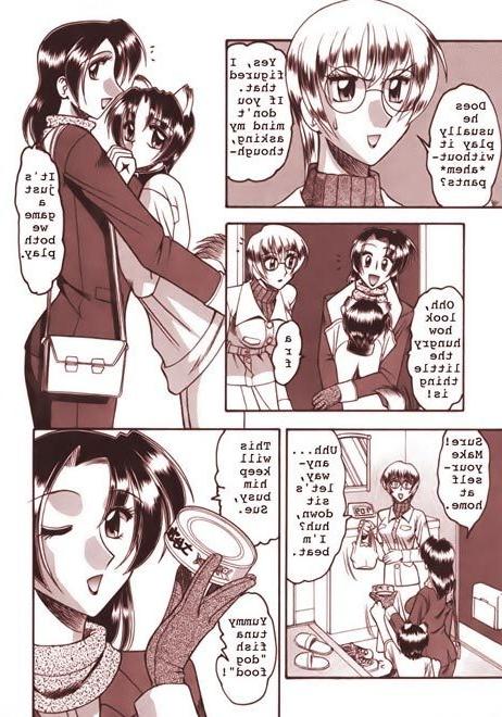 6P Hentai Girl in tshirt feels tough cock