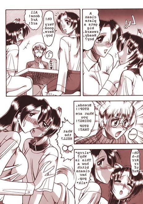 6P Hentai Girl in tshirt feels tough cock