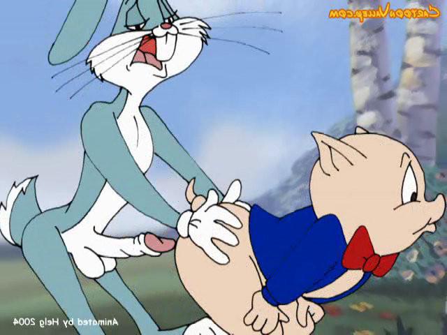 12P Slutty Lola Bunny stuffed by Bugs Bunny