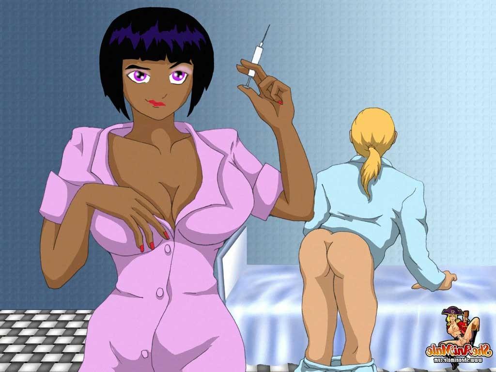 16P Black shemale nurse fucks her patient