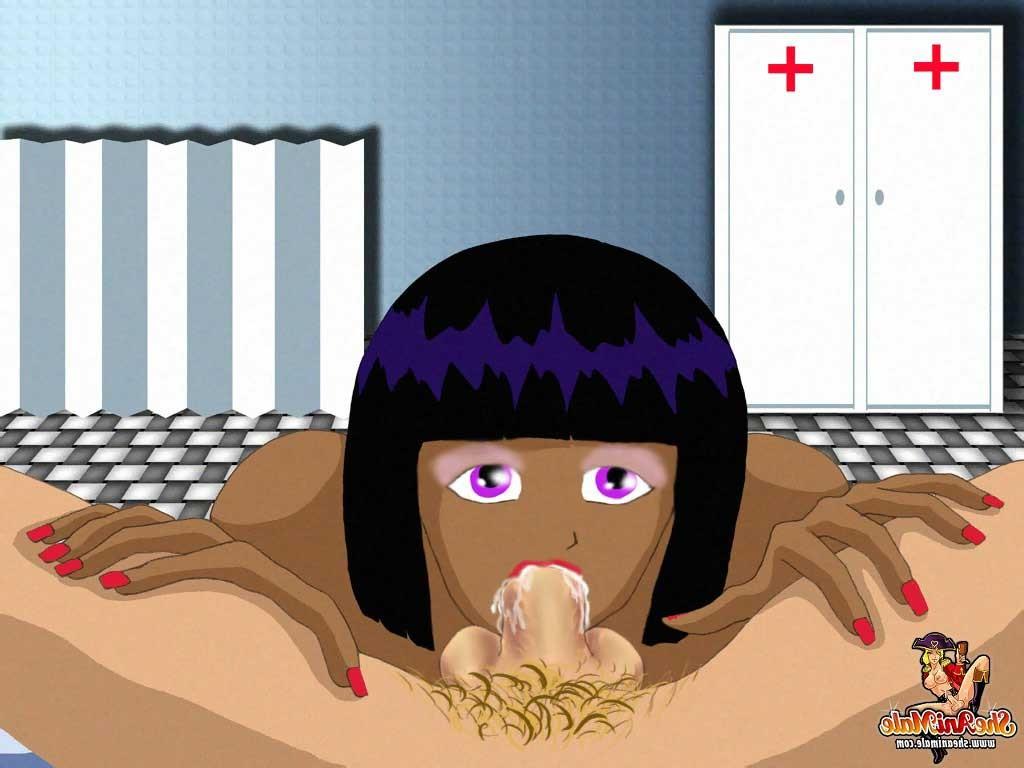 16P Black shemale nurse fucks her patient