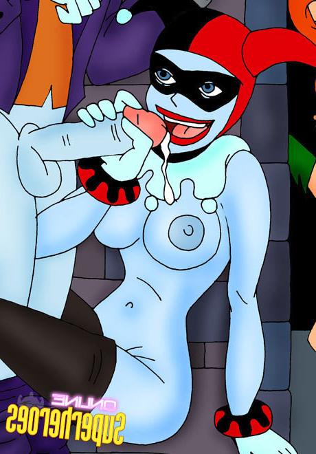 12P Poison Ivy in her school uniform is slammed by Joker