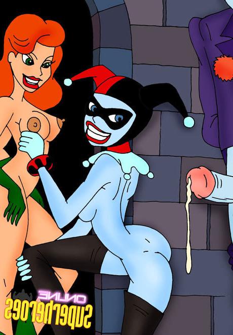 12P Poison Ivy in her school uniform is slammed by Joker