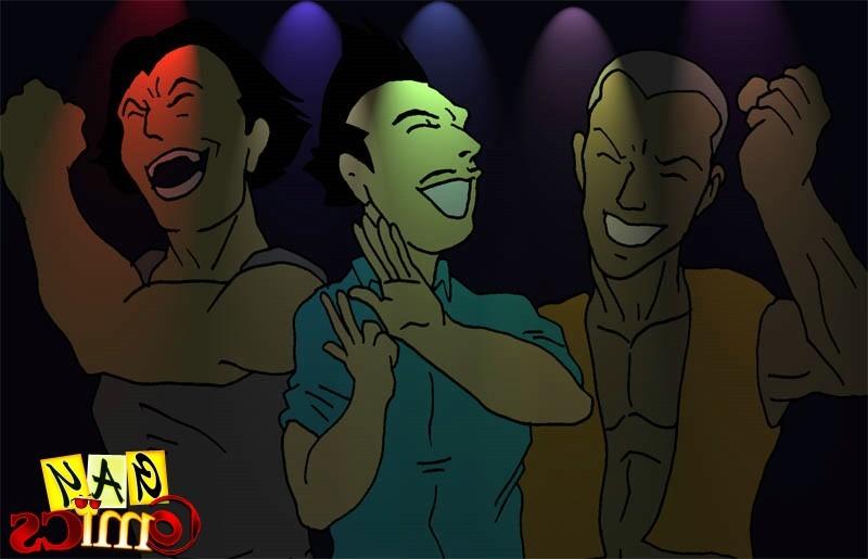 15P Gay cartoon night club