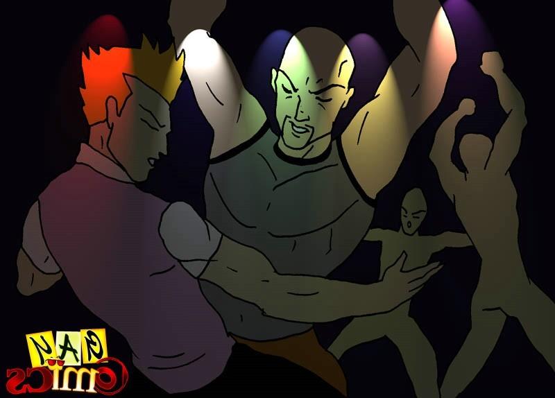 15P Gay cartoon night club