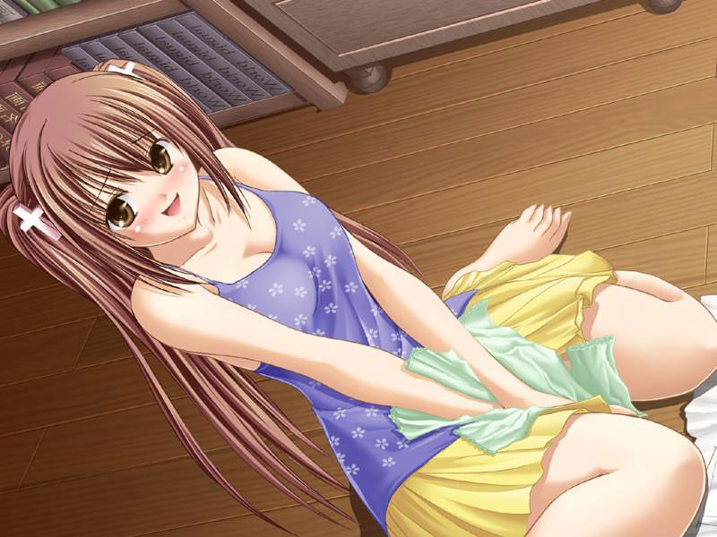 18P Sweet little virgin hentai teens first time showing their pantys