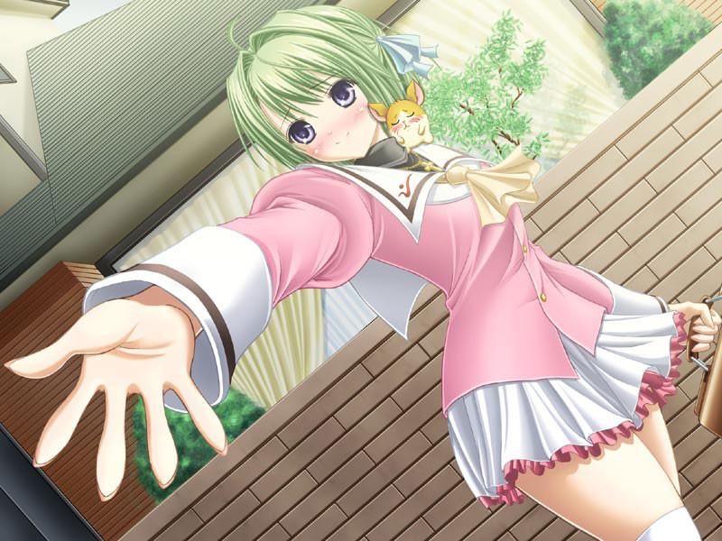 18P Sweet little virgin hentai teens first time showing their pantys