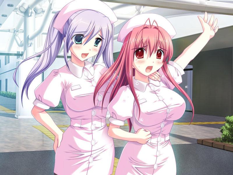 20P Young beautiful pink hentai nurse with real big tits loves sex