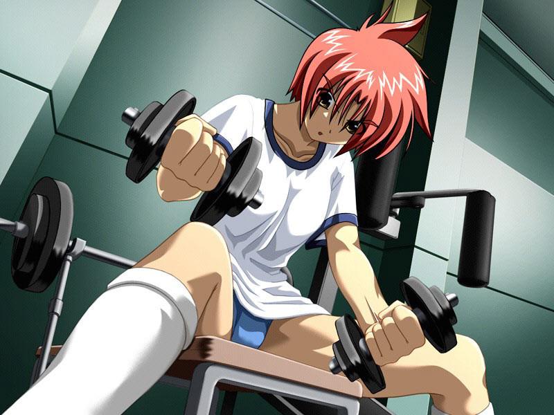 18P Local gym makes busty hentai chicks pay membership with pussy