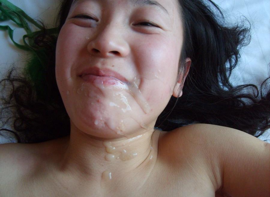 16P huge sticky japanese bukkake facial