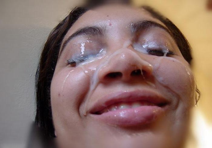 16P huge sticky japanese bukkake facial