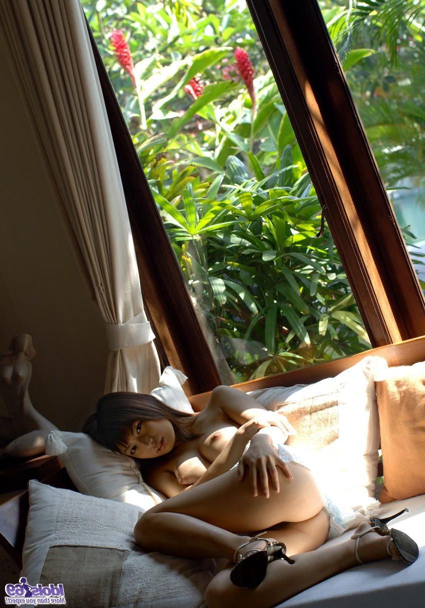 16P Asian teen nudist likes to be outside naked