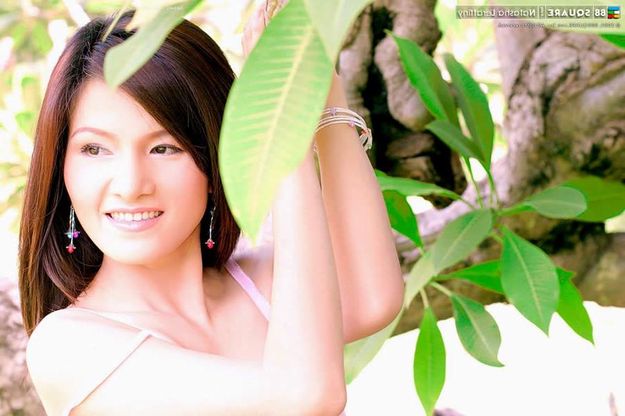 15P Sweet thai model wearing fishnet stockings