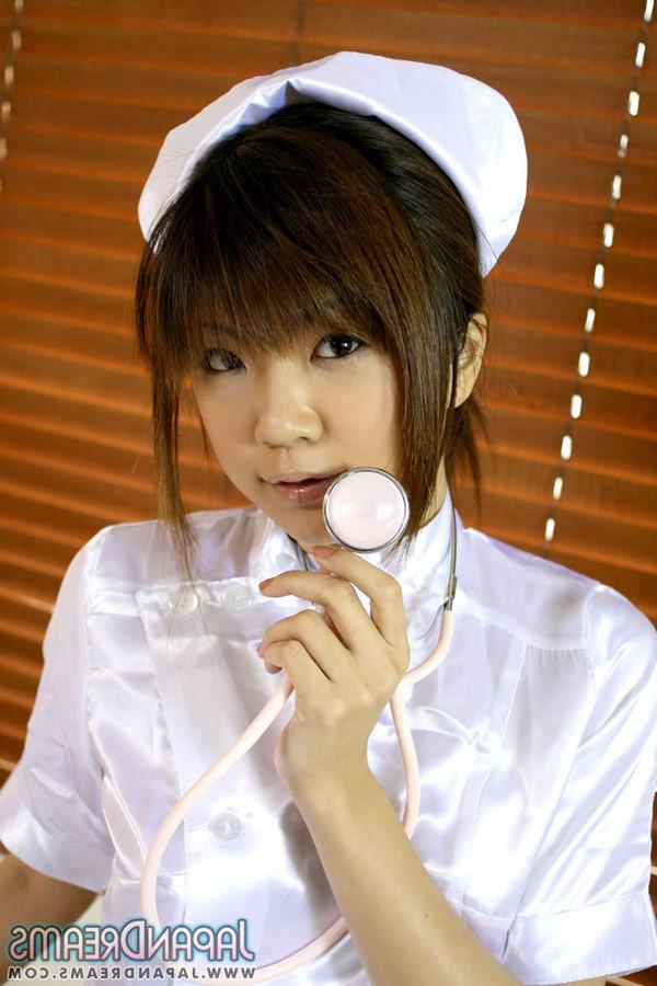 16P Rika in nurse uniform giving handjob