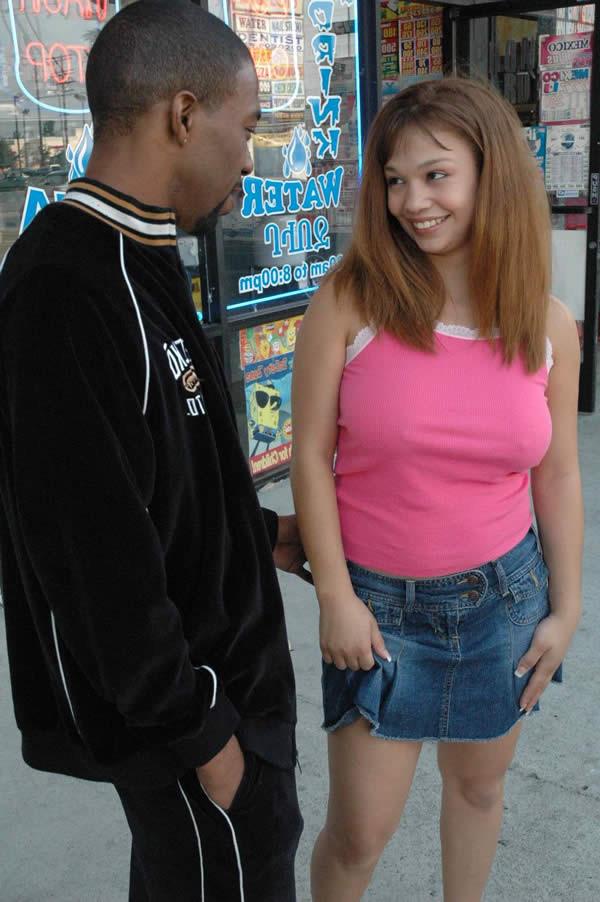 20P Busty Asian Sucks Big Black Cock