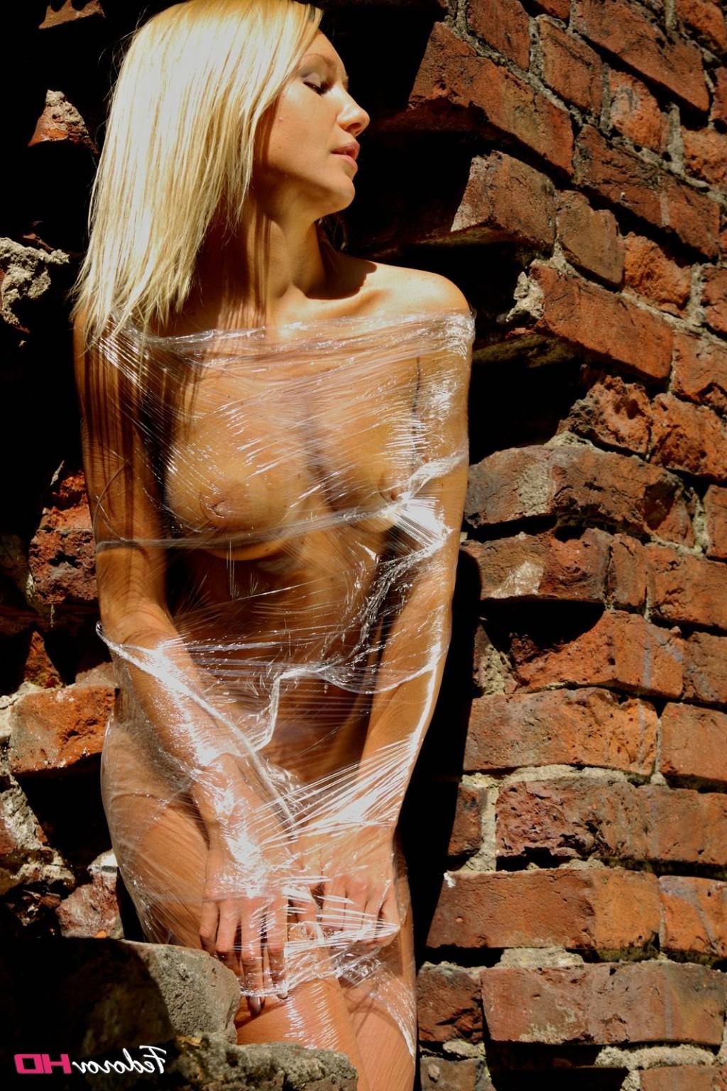 12P Fedorov-hd-Karine-stretch-fetish-outdoor-nude-art-blond-teen