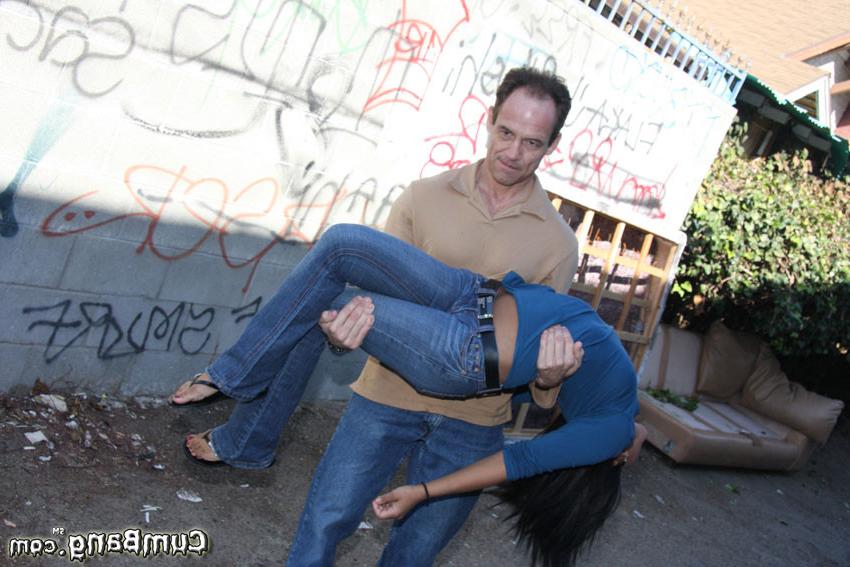 15P Ebony Emy Reyes gets a nasty facial cum bukkake