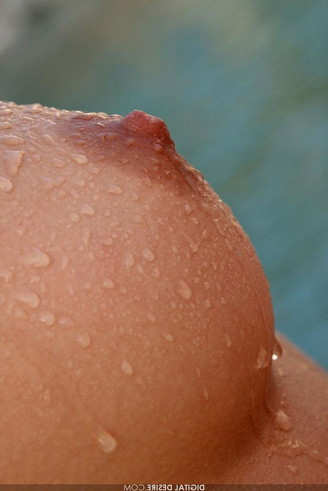 15P Shyla Jennings gets wet in a waterfall