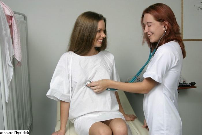 16P Ashley gets her pussy fingered by the nurse