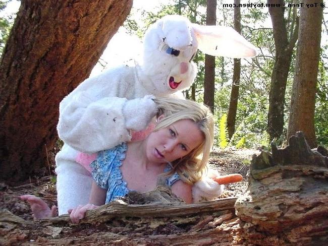 18P Easter Bunny Fucks Blonde With A Carrot