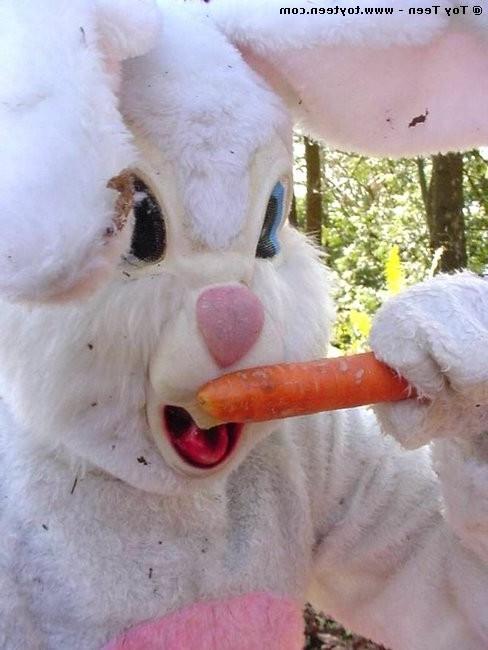 18P Easter Bunny Fucks Blonde With A Carrot
