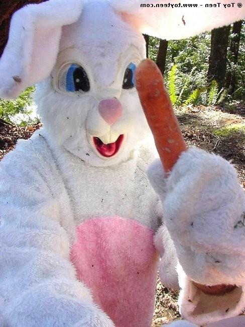 18P Easter Bunny Fucks Blonde With A Carrot
