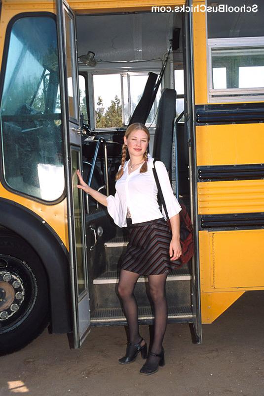 14P Cute Schoolteens Sharing A Cock In The Schoolbus