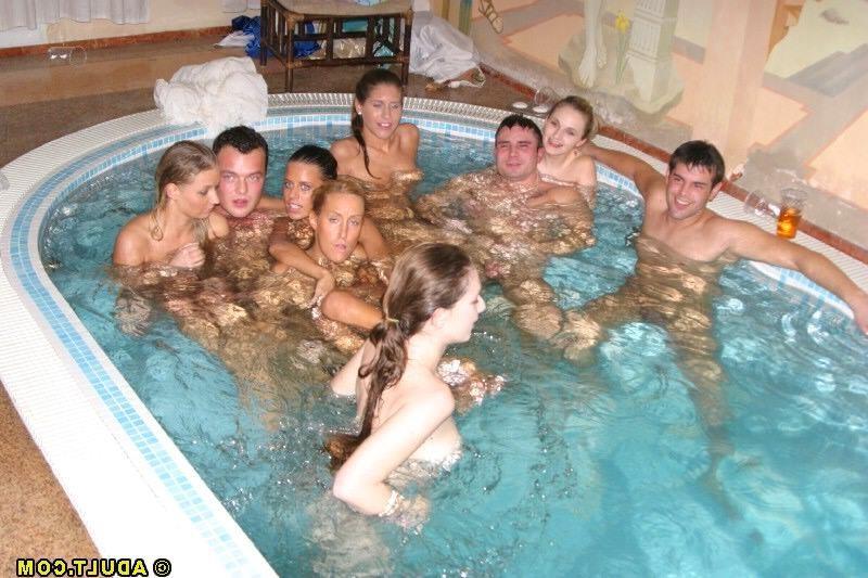 15P Innocent swim turns into hardcore teen orgy