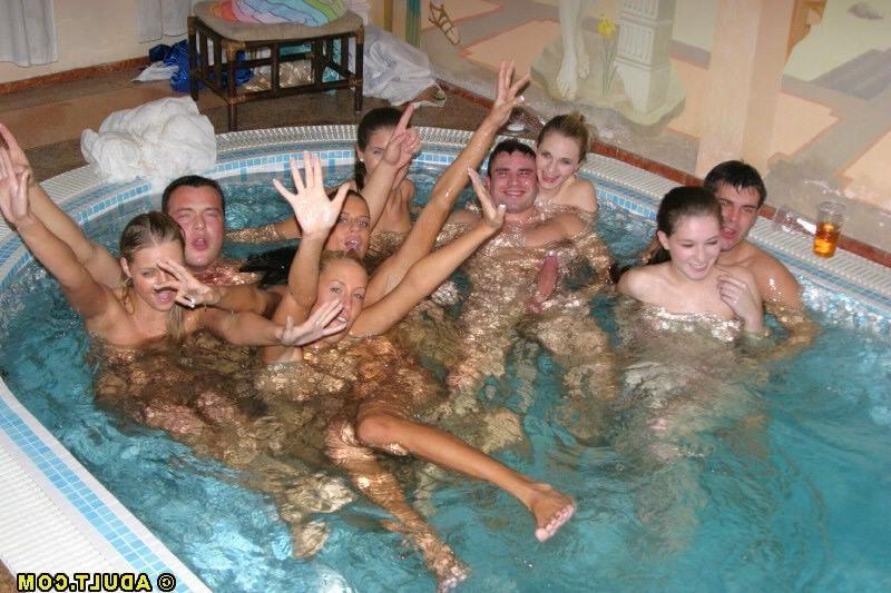 15P Innocent swim turns into hardcore teen orgy