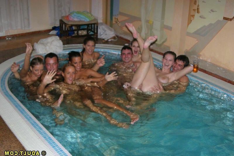 15P Innocent swim turns into hardcore teen orgy