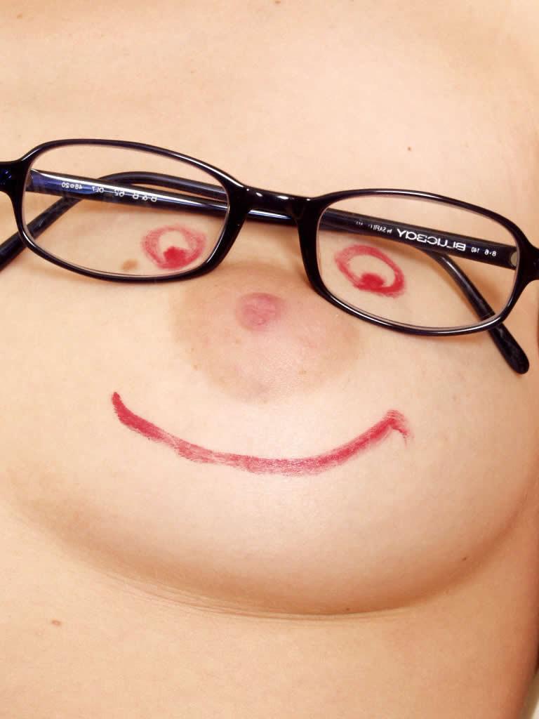 14P Gorgeous blonde teen with glasses poses in panties