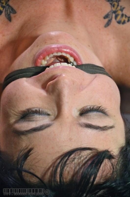 14P Siouxsie Q and gf bound in dungeon for bdsm treatment