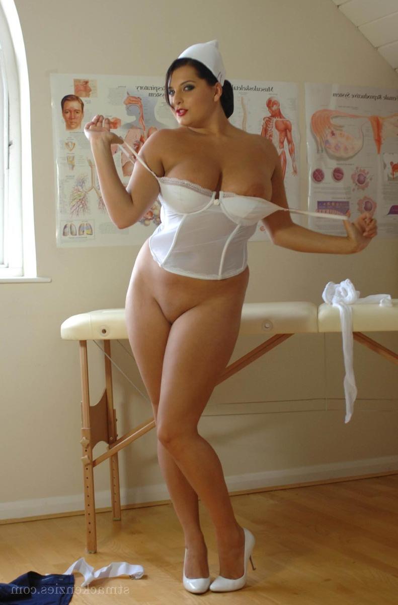 15P Naughty school nurse strips nude