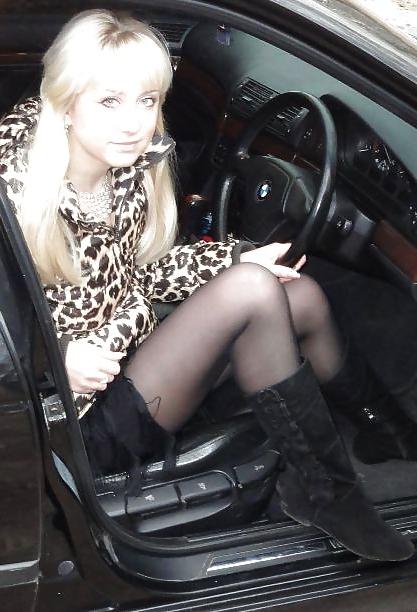 25P Hotlegs-latex and leather skirt amateurs