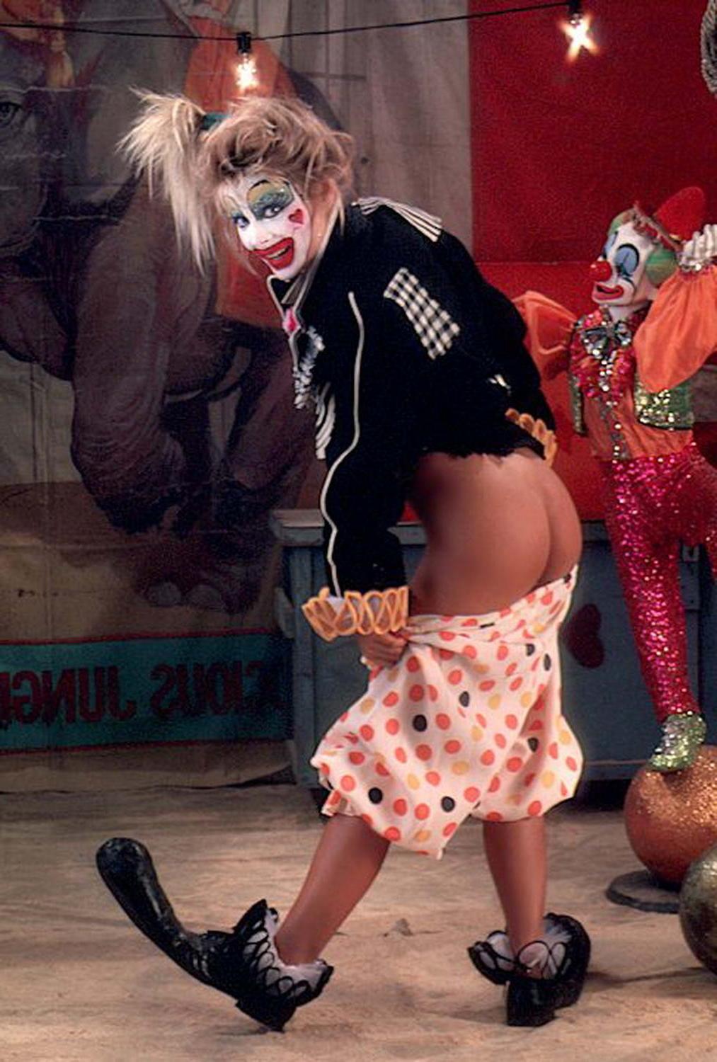 15P Hot blonde play mate in a clown suit