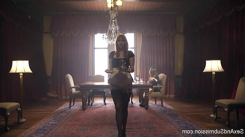 25P Lauren Phillips maid with bdsm lady of the house Roxanne Rae cat