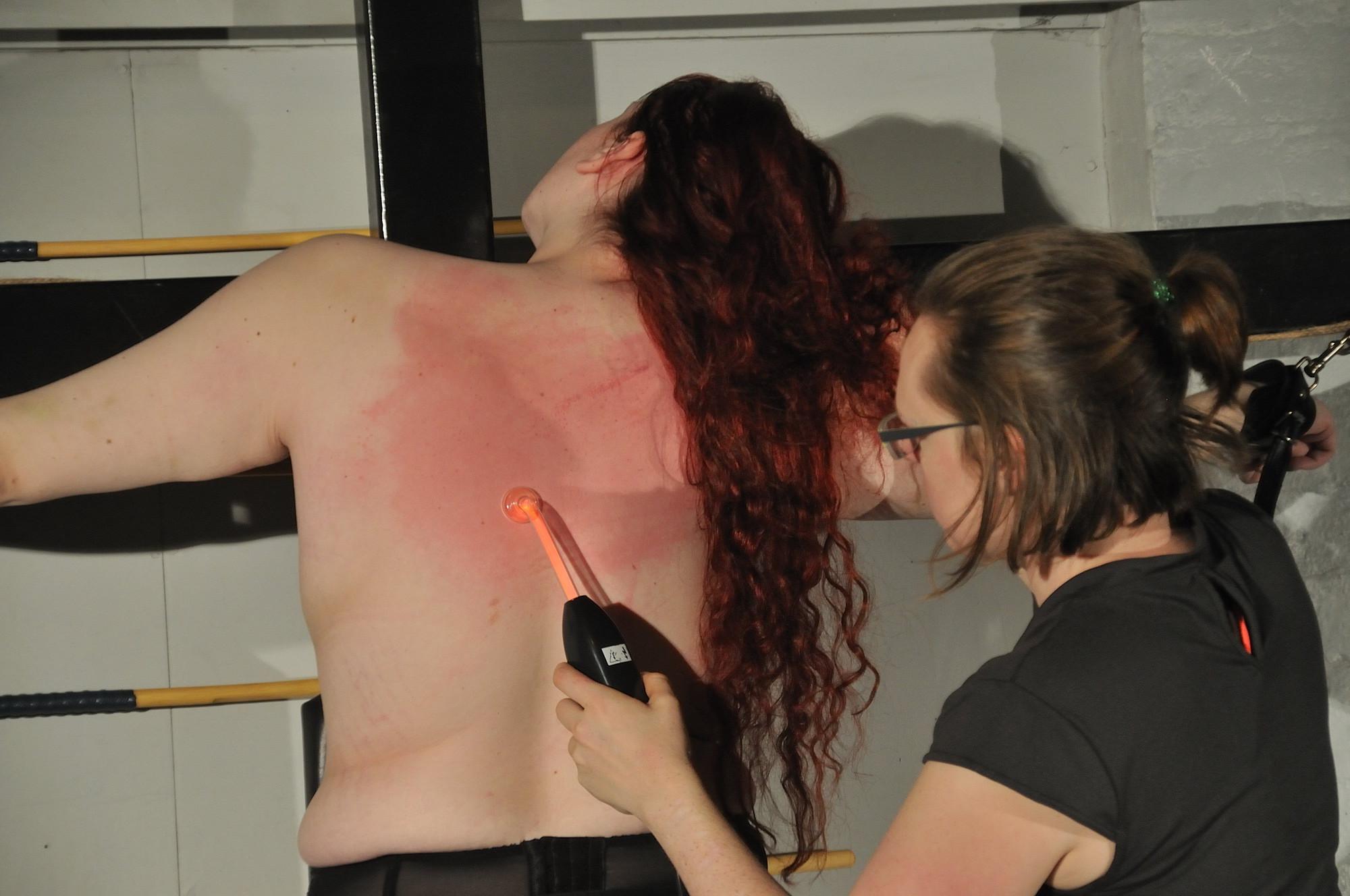 8P Chubby lesbian bdsm and sadistic dominas whipping 