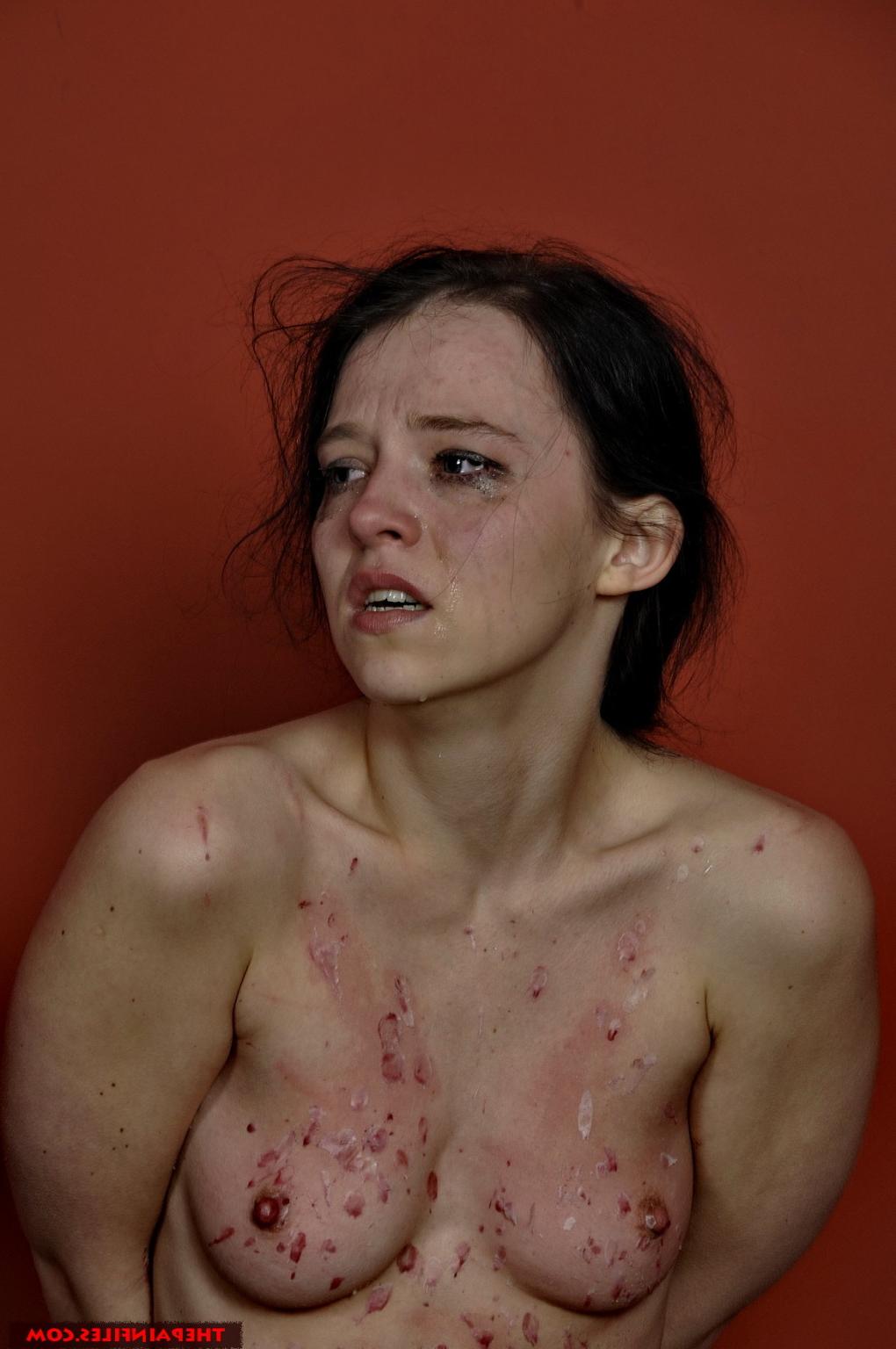 16P Skinny teen slaveslut Kamis whipping to tears and bruising BDSM