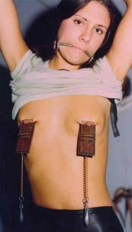 14P Retro bdsm magazine punishments of amateur slaves in nipple tort