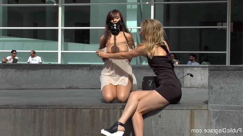 25P Nikki Litte loves being a public bdsm submissive and ashtray wit