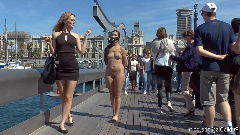 25P Nikki Litte loves being a public bdsm submissive and ashtray wit